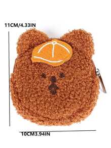 2pcs Cute Plush Wallet & Purse For Kids, Random Color - Multicolor - View 6