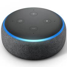 Alexa Echo Dot 3 Geração Caixa Som Bluetooth - Preto - Visão 2