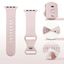 1 件时尚休闲硅胶扣表带，兼容 38/40/41/45/46/44/42/49 毫米，柔软、舒适、防水腕带，兼容 系列 SE/8/7/6/5/4/3/2/1 替换表带配件