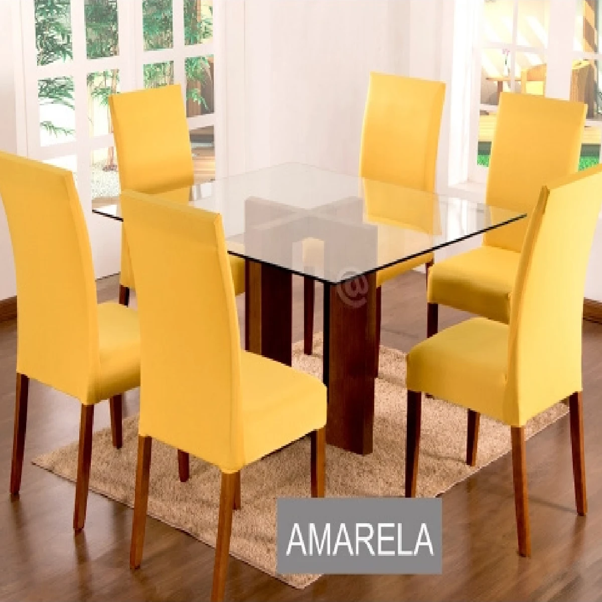 Chair Covers - Yellow - View 1