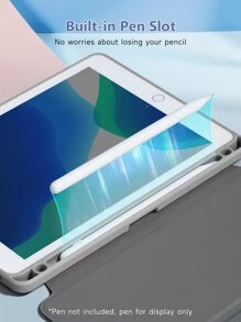 太空人保护壳适用于 iPad Air4/5 10.9 英寸，TPU 防震框架保护套，内置笔架 - 藍色360°旋轉 - 查看 8