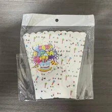 6pcs/bag Decorative Popcorn Boxes - White - View 3