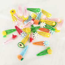 10 cái Kẹp tóc thời trang trang trí hoa & quả bơ cho phụ nữ để trang trí hàng ngày - Nhiều màu - Xem 3