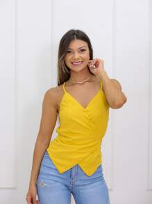 Women Tank Tops & Camis - 黃色 - 查看 1