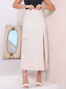 Women Skirts - Màu be - Xem 1