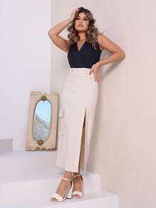 Women Skirts - Màu be - Xem 3