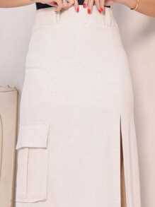 Women Skirts - Màu be - Xem 5