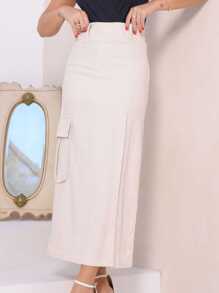 Women Skirts - Màu be - Xem 4