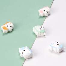 5入組時尚卡通兔形動物diy矽膠珠子,適用於鑰匙扣、手鍊製作 - 邦尼兔 - 查看 13