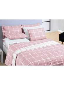 Bedspread - 粉色格子 - 查看 6