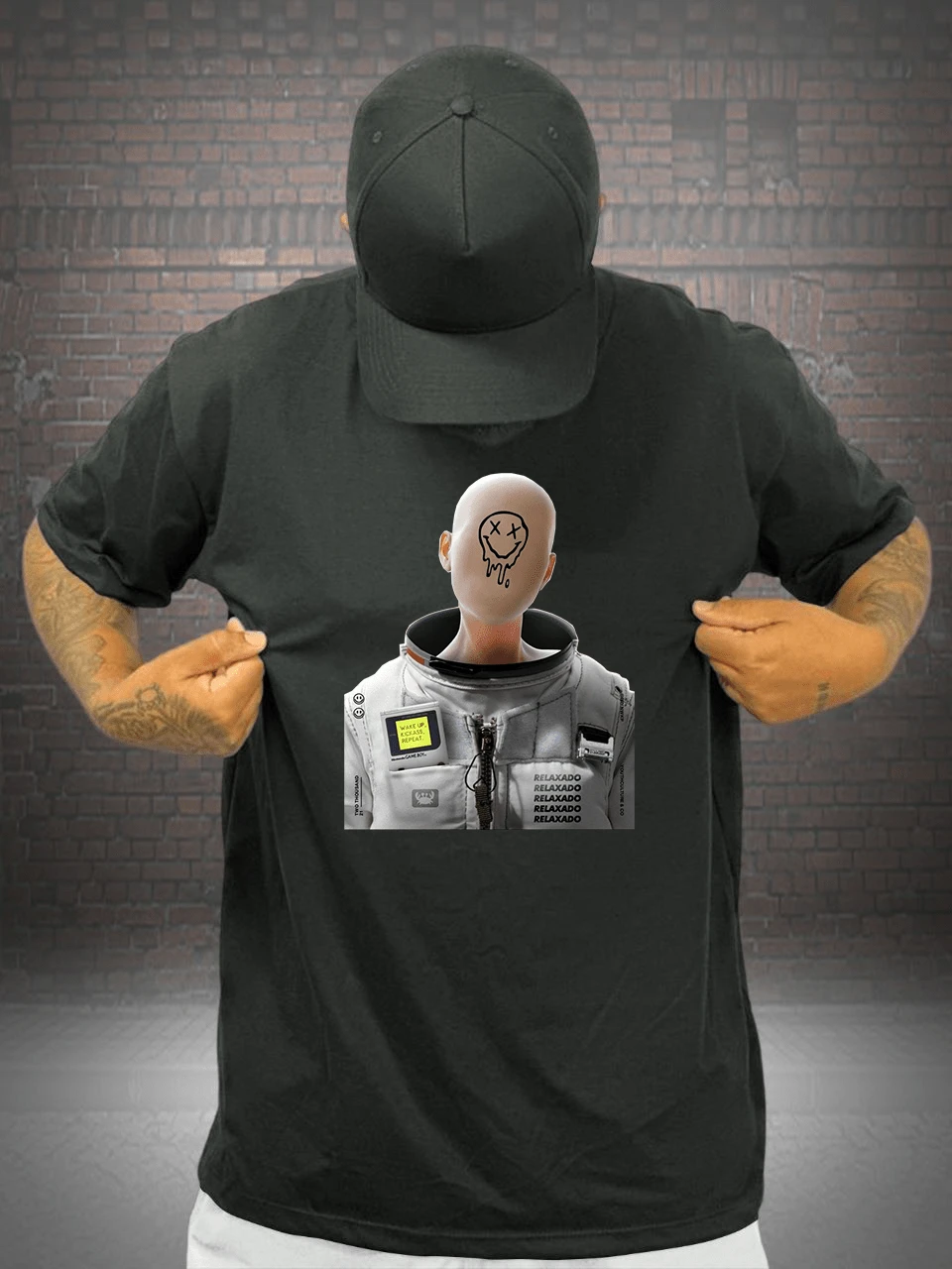 Men Shirts - 黑色 - 查看 1