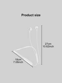 1雙白色TPR聚氨酯防水無綫耳機