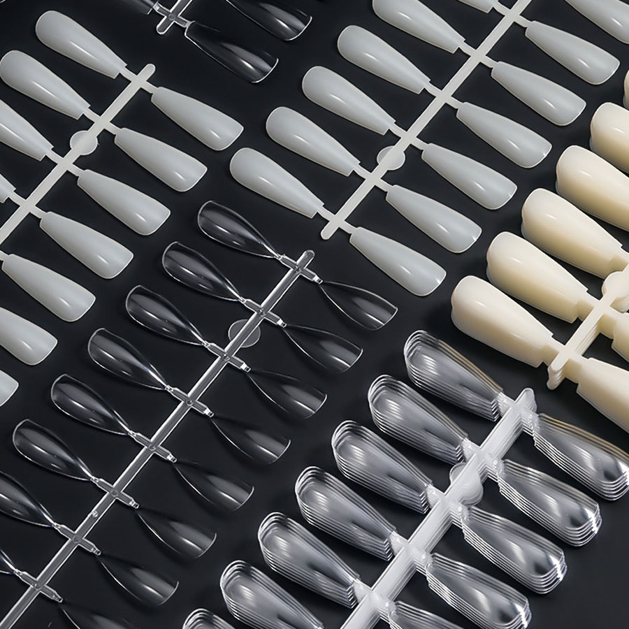 240pcs Short Teardrop Shape Acrylic Practice Nail Display Board For