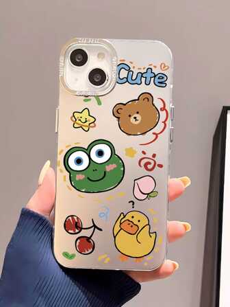 Silver-plated Cute Animal Phone Case