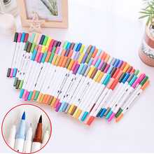 24色可水洗兒童素描筆,彩色填充筆,可水性標記筆,柔軟筆頭水彩筆 - 彩色 - 查看 7