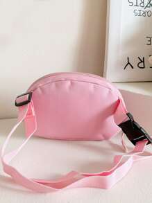 可爱卡通美人鱼斜挎包 - 迷你拉链斜挎包 - 粉色 - 查看 6
