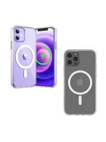 Transparent Rigid Case With Magnetic Ring For IPhone Cell Phones - iPhone 12/12 Pro - 查看 1