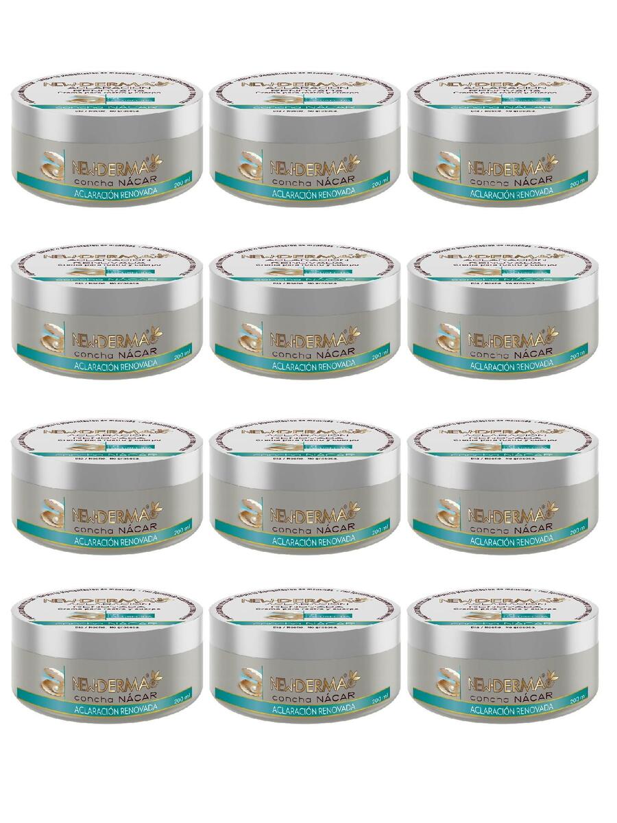 New Derma Crema corporal Concha Nácar 200 Ml - 12 Pz - Azul - Ver 1