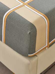 3入組活力印花親膚布床褥套裝,含被套與兩個枕頭套 - 軍綠色 - 查看 7