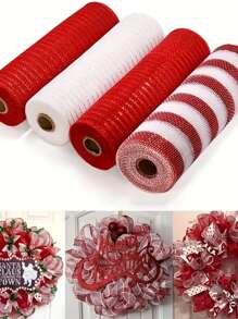 1 件万圣节圣诞节彩色丝带彩色网状丝带装饰网万圣节派对装饰、庭院、草坪、花园、户外节日装饰