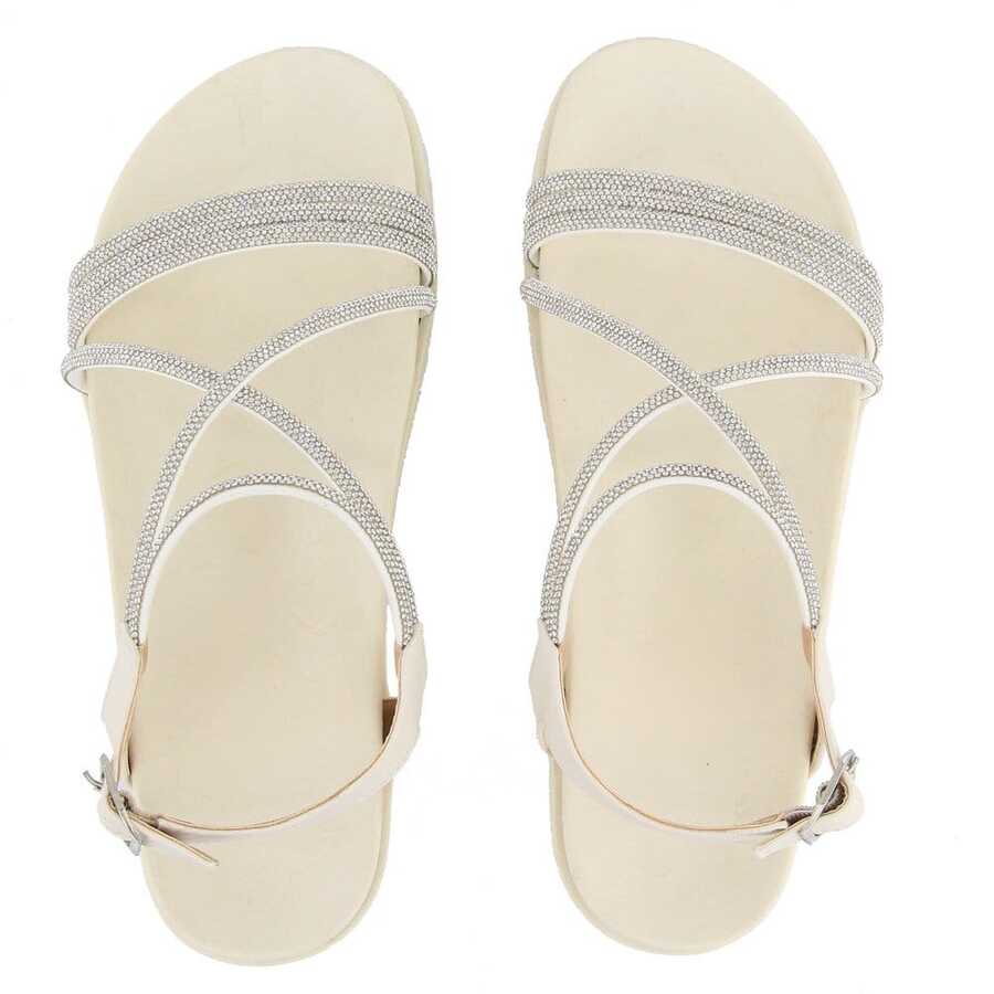 Women Flat Sandals - Màu be - Xem 1
