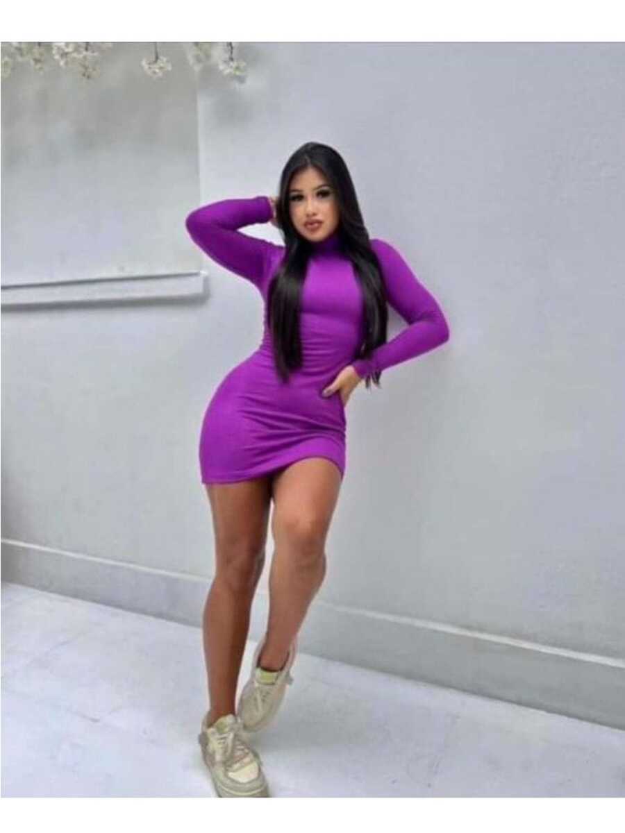 Women Dresses - 紫色 - 查看 1