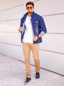 Men Jeans - Màu Khaki - Xem 4