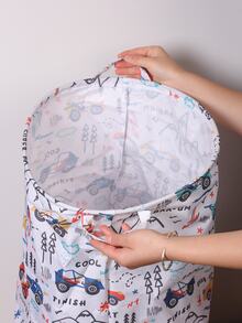 1 pieza dibujos animados lindo diseño Cesto para la ropa Cesta para ropa almacenamiento - Multicolor - Ver 5