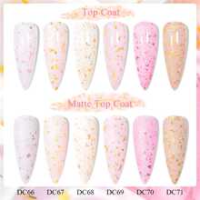 7Ml Gold Glitter Rubber Base Gel Polish Pink Glitter Flakes Semi Permanent Diamond Pigment Sparkle Varnishes Self-Leveling Soak Off Uv Led Nail Art Gel Polish Gift