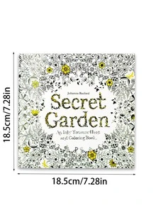 1 Libro Para Colorear De Jardín Secreto. - Blanco y Negro - Ver 2