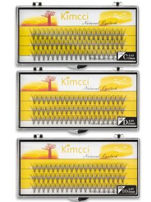 KIMCCI 60 Bundles 12d/cluster 13mm 0.07 Thickness C/d/dd Curl Eyelash Extensions For Grafting - 13mm - View 4