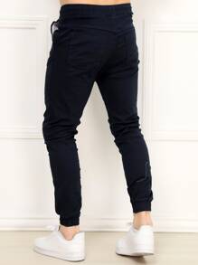 Men Pants - 藏蓝色 - 查看 4