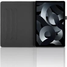 1入組具有浮雕紋理的平板電腦套,防震,睡眠/喚醒功能和360度旋轉支架 - 黑色 - 查看 4