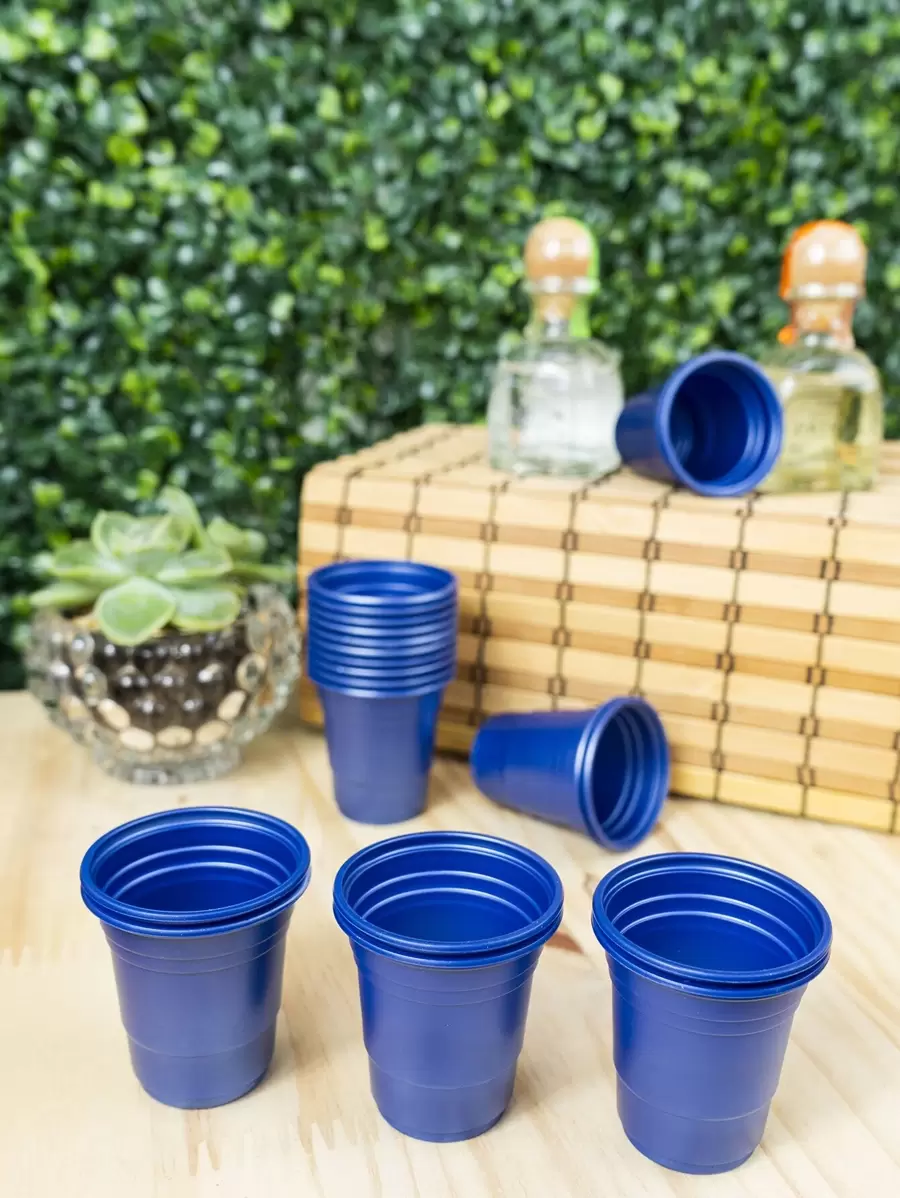 Disposable Cups - Teal Blue - View 1