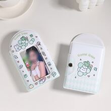 3 Inch Kawaii Photo Album,14 Sheets Double Sided PVC Sleeves,Bear Rabbit Postcards Organizer Collect Book - White - View 5