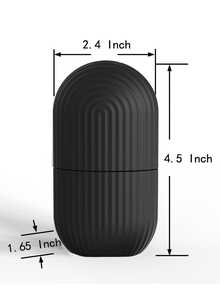 Ice Roller for Face and Eye, 1pc Silicone Cooling Ice Mold Face Beauty Massage Shrink Pores Upgrade Mold for Face Neck and Eye - Black - View 6