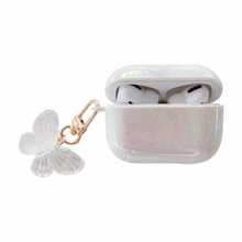 蝴蝶設計保護耳機殼適用於AirPods 1/2,AirPods3,和AirPods(第二代) - 白色 - 查看 2