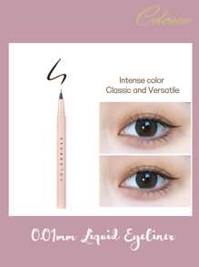 COLORROSE 超细液体眼线笔、眼线笔、下睫毛笔、卧蚕阴影笔、颜色浓烈、墨水流动顺畅、快干、防水防汗、黑色、600mg - 02黑色 - 查看 8