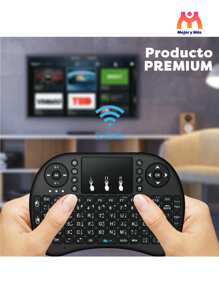 Mini Teclado Inalámbrico Usb Smart Tv Pc Tv Box Touchpad + ¡Regalo! - Azul - Ver 3