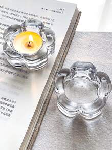 1 梅花玻璃烛台简约复古摆件装饰浪漫烛光晚餐烛台氛围道具礼物万圣节、幽灵、秋季、节日、假日圣诞节、冬季、假日、节日 - 無色 - 查看 9