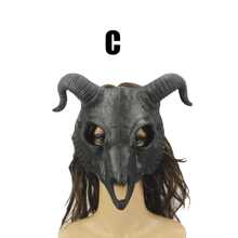 Máscara De Cabra - Blanco y Negro - Ver 4