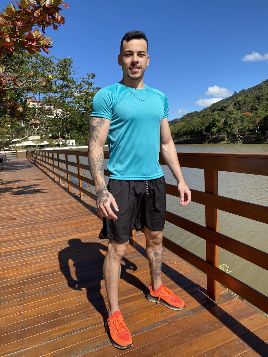 Men Sports Tees & Tanks - Cadet Blue - View 1