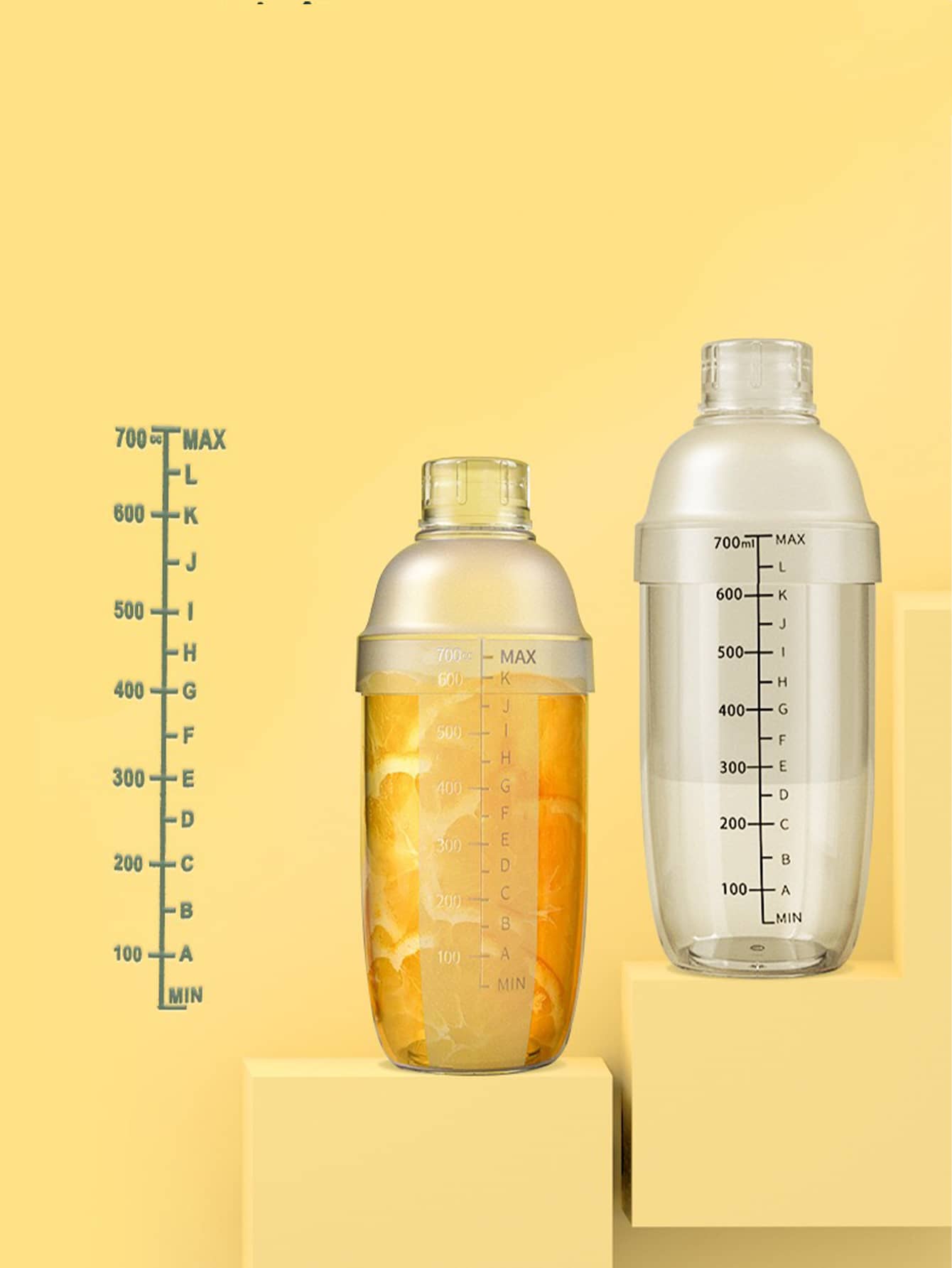 1pc Cocktail Shaker Handmade Lemon Tea Tool Set With Shaker, Milk Tea Shop Hand Shaking Pot - Multicolor - View 1