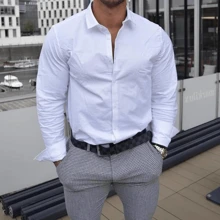 Men Shirts - 白色 - 查看 1