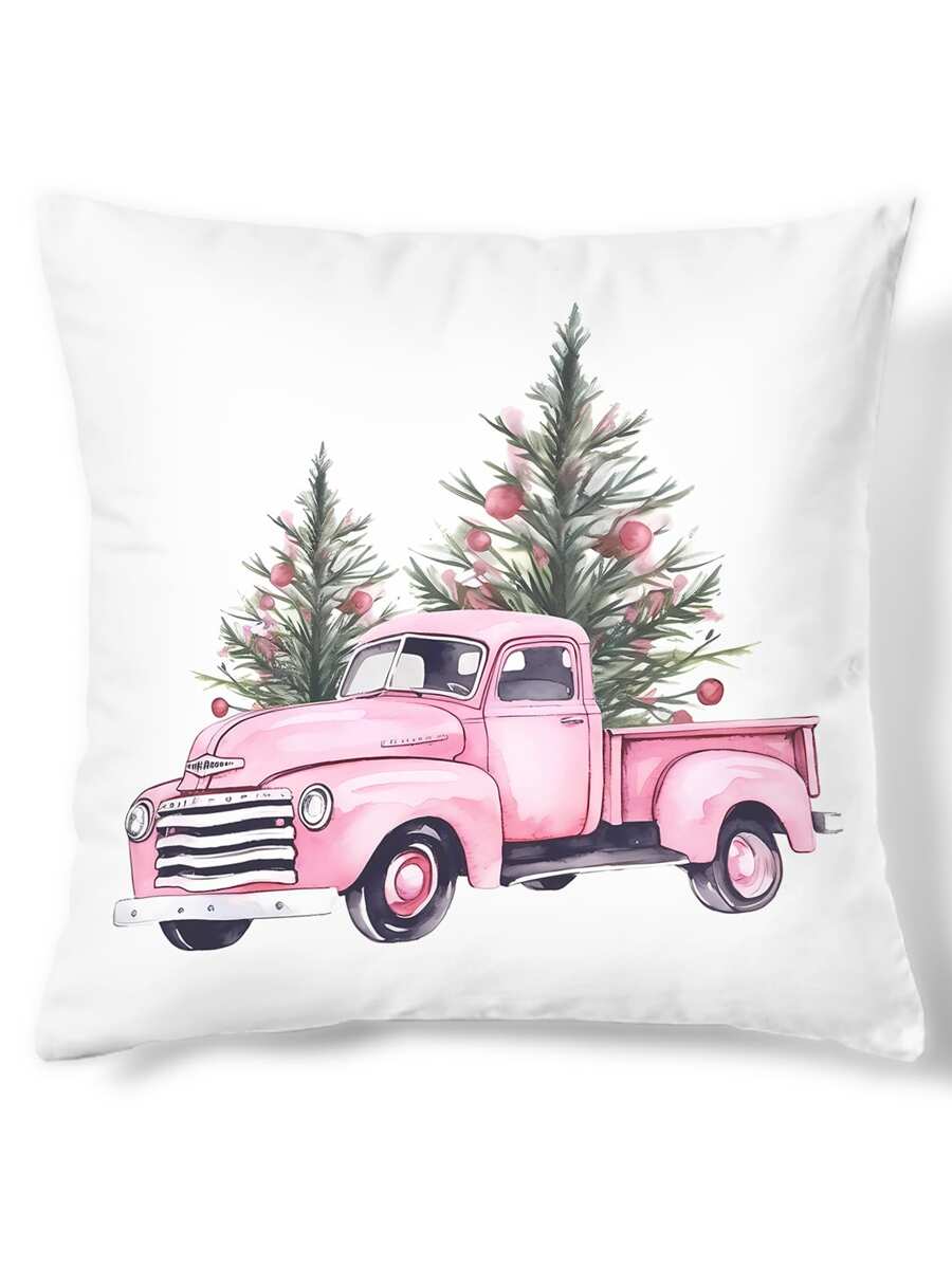 1 Miếng Giáng sinh Loạt In hoa kỹ thuật số Vỏ gối Với Mẫu - màu sắc - Xem 1