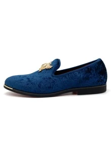Eagalon Mocasines De Hombre Zapatos De Vestir Retro Zapatos Casuales - Azul - Ver 3