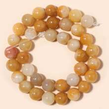 Piedras Naturales, Jaspe Amarillo, Piedras Preciosas, Cuentas Redondas Sueltas Para Hacer Joyería, Collar De Pulsera Diy - Multicolor - Ver 8