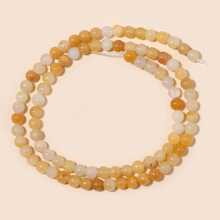 Piedras Naturales, Jaspe Amarillo, Piedras Preciosas, Cuentas Redondas Sueltas Para Hacer Joyería, Collar De Pulsera Diy - Multicolor - Ver 5