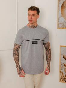 Men T-Shirts - 淺灰色 - 查看 2