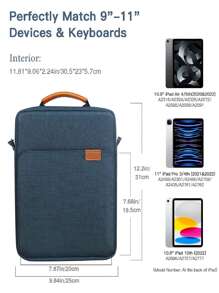 Minimalist Laptop Bag, Two Sizes For Tablets And Laptops, Compatible With Macbook/IPad ,9-14 Inches
